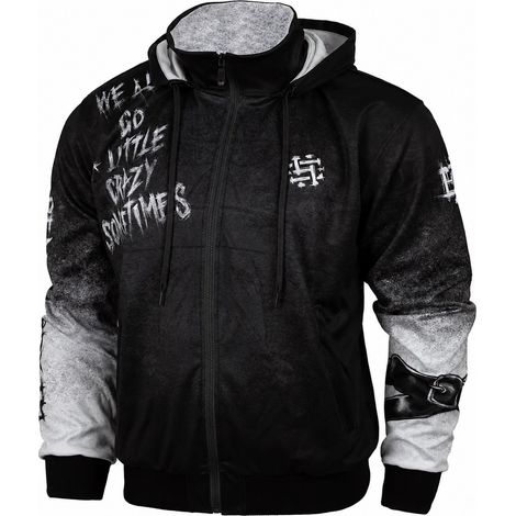 Felpa sportiva da uomo Psycho Clown, taglia 2XL, nera