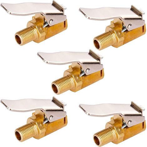 5 Mandrin de gonflage, Laiton, Raccord 8 mm, Universel, Pour compresseur d'air (1/5)