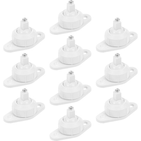 Lot de 10 Supports Muraux pour Alarme Détecteur de Mouvement, Réglables, Accessoires de Fixation pour Système de Sécurité Résidentiel (1/5)