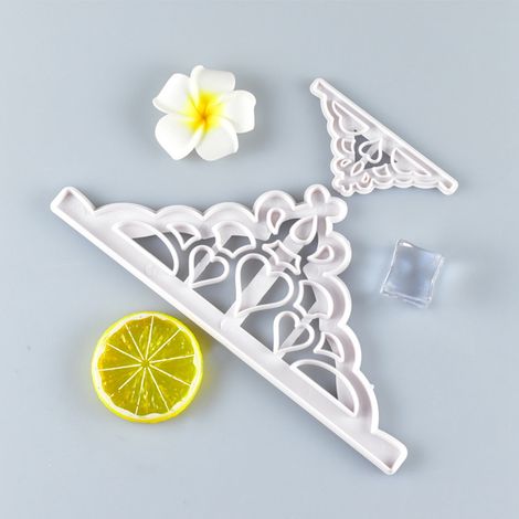 2 kronenförmige Ausstechformen zum Dekorieren von Kuchen und Schmuck, DIY-Werkzeug, OPP-Verpackung (1/5)