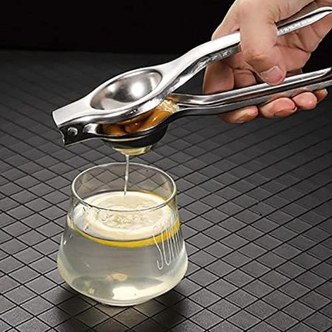 Acier inoxydable - Presse-agrumes manuel Mini presse-agrumes citron Orange Juicer Lemon Clip (1/4)