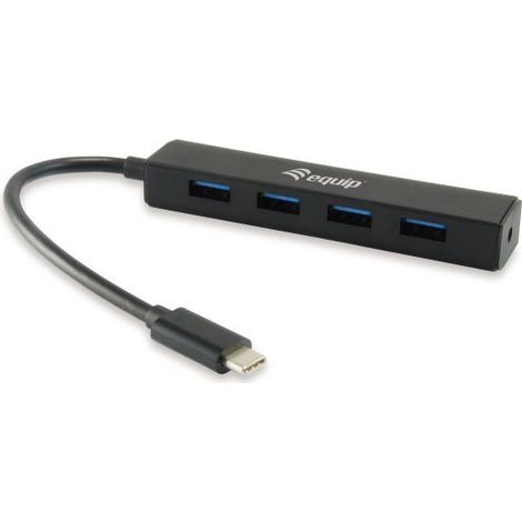 Equip 128954 hub di interfaccia USB 3.2 Gen 1 (3.1 Gen 1) Type-C 5000 Mbit/s Nero (1/4)