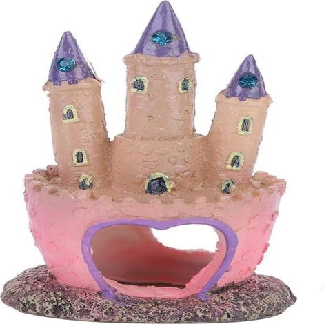 Château En Résine - Décoration Pour Aquarium - Forme De Château Fantaisie - Sécurisé Pour Poissons - 1 Pièce (1/5)