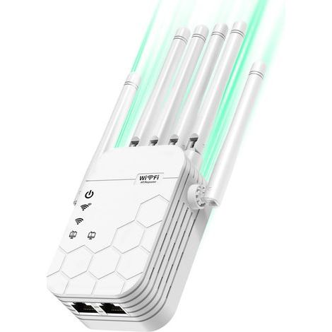 Amplificatore di segnale Wi-Fi domestico, doppia banda 2,4 G/5 G, ripetitore Wi-Fi con porta Ethernet (1/5)