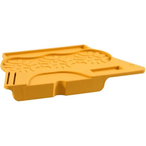 Tapis de tassage pour café, tapis en silicone pour expresso, tapis de tassage inodore de qualité alimentaire, tapis de tassage d'angle pour machine à expresso de cuisine ou de bar-yellow (1/5)