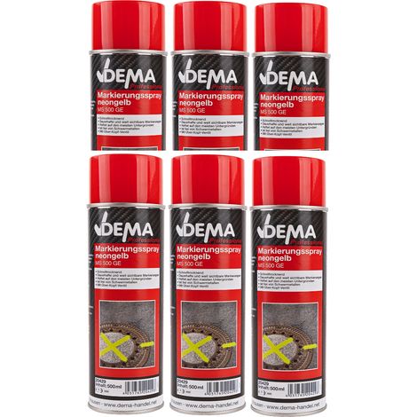 Markierungsspray / Markierfarbe 500 ml 6-er SET neon-gelb Markierspray (1/5)