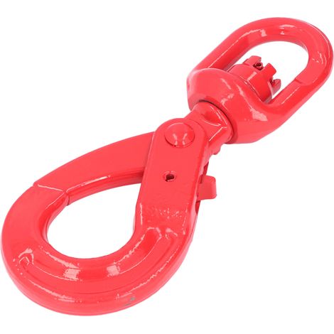 Crochet de grue en acier forgé G80, autobloquant et rotatif de sécurité, pour navires et automobiles, 2T, 22 cm (1/5)
