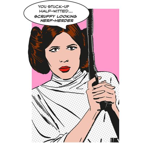 Poster d'art Star Wars Classic Comic Quote Leia 50 x 70 cm (1/3)