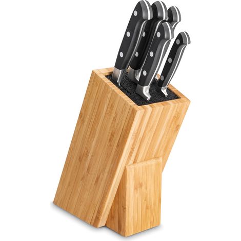 Tarrerias Bonjean - Bloc en bois de 5 couteaux forgé Georges noir (1/2)
