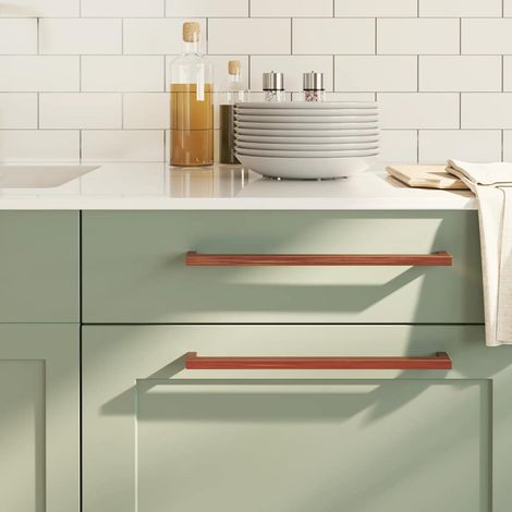 Möbelgriffe 5 Stk. Bronzen 320 mm Edelstahl