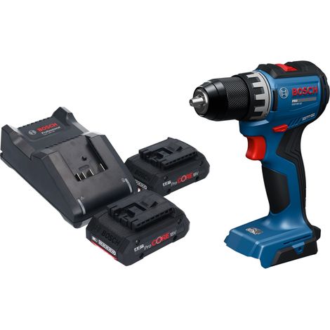Perceuse-visseuse sans fil Bosch GSR 18V-52 Professional 18 V 70 Nm sans balais + 2 batteries ProCORE 4,0 Ah + chargeur (1/5)