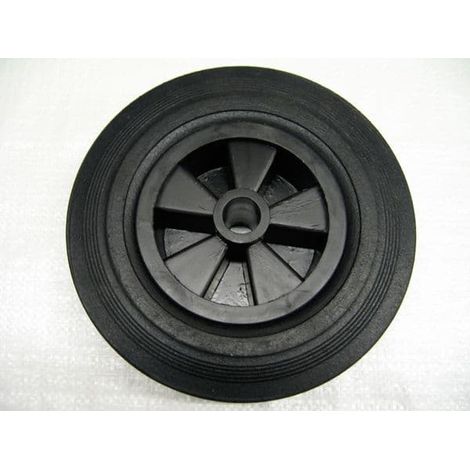Replacement Trailer Jockey Wheel 200MM x 50MM - 2" Spare Rubber Tread Plastic Rim