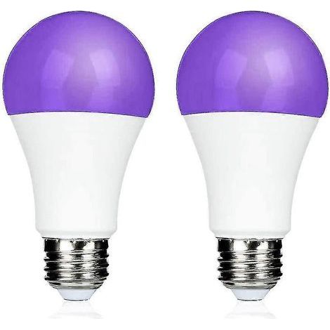 Ampoule LED E27 9W pour soirée néon, lumière noire 395 nm, lumière UV violette, LED UV, lumière UV pour fête, maquillage corporel, anniversaire d'enfant (1/2)