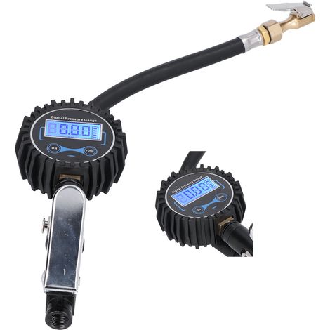 Digitales LCD-Luftdruckmessgerät (300 PSI) mit 4 Einheiten, Reifenfüller für Auto, Transporter, Motorrad und ATV (1/5)