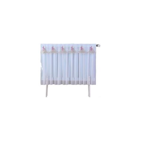 Cache-radiateur pour protection contre la poussière - Tissu décoratif pour systèmes de chauffage - Facile à installer - (180 x 70 cm)