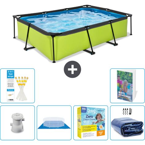 Exit Pool Rechteckig - 300x200x65 cm - 7-teilig S245