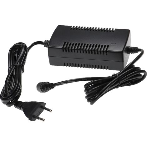 vhbw 220V Netzteil Ladegerät Ladekabel kompatibel mit e-Bike, Pedelec, Elektrofahrrad-Akkus mit 1Pin-Anschluss.