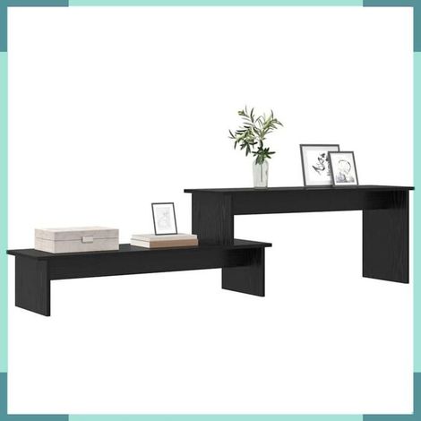 875130 Ensemble meuble TV Montage mural Chêne noir 180,5 x 30 x 43 cm (1/5)