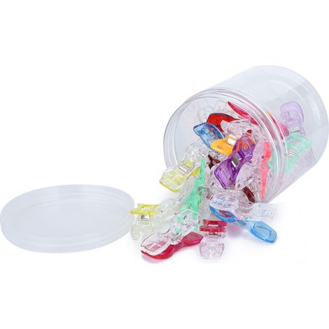 30 umweltfreundliche Nähclips aus Kunststoff, große Quiltclips, Set mit 30 Nähzubehörteilen (1/5)