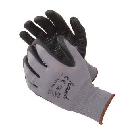 12,0 x GUANTO NITRILE NERO PUNTINATO WORKIT