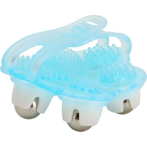 Rouleau de Massage à 5 Billes avec Rotation 360° pour Détente Musculaire à la Maison - Modèle Bleu (1/5)