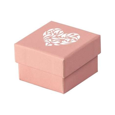 Piccolo portagioie decorativo rosa opaco (1/2)