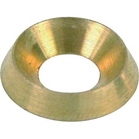 Rondelles cuvettes décolletées laiton poli diamètre 4 mm boîte de 100 pièces