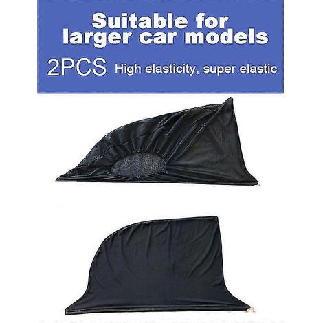 Pare-soleil de voiture raffinés, moustiquaire, protection solaire arrière pour enfants et bébés, protection UV, maille transparente pour vitre avant (1 paire). (1/3)