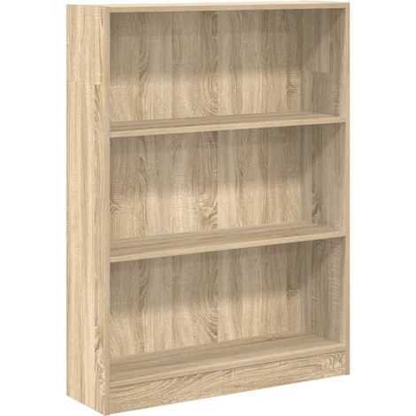 Estantería de madera de ingeniería roble Sonoma 80x24x109 cm vidaXL