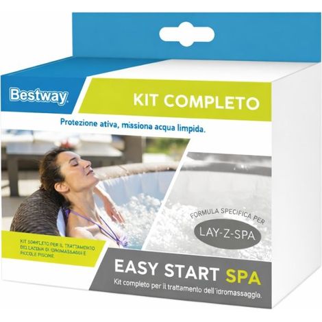 TRATTAMENTO ACQUA SPA KIT STARTER SET FORTE BUSTINE MONODOSE BESTWAY IDROMASSAGO