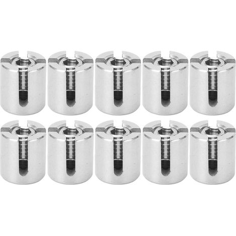 Beyamis Lot de 10 colliers de serrage pour câbles croisés, en acier inoxydable, pour fixation de rambarde intérieure/extérieure, M8 3 mm / 0,12 po (1/5)