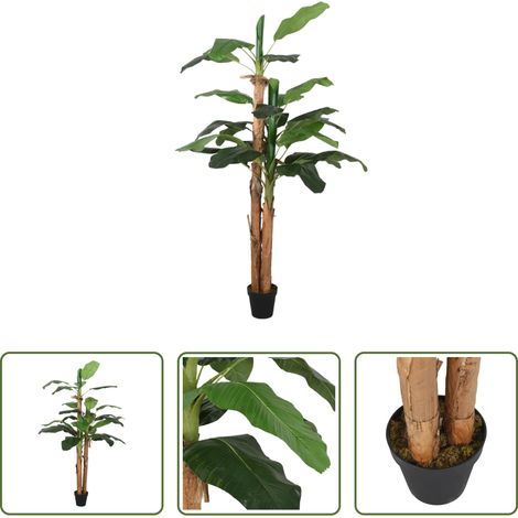 Arbre artificiel - Bananier artificiel 22 feuilles 200 cm vert (1/5)