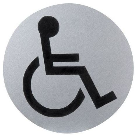 Panneau Aluminium Salle de Bain Handicapé Ø12 cm.