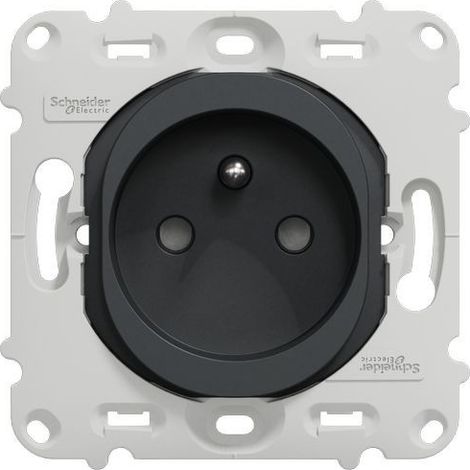 Ovalis - prise de courant - 2P+T - 16A - sans plaque de finition -Anthracite (S461059)