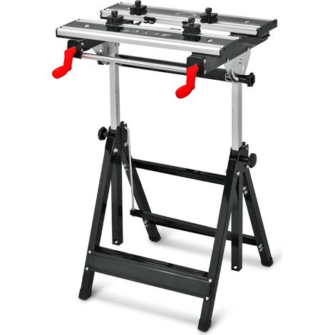 Brick – Établi modulable télescopique 60 x 58 x 77 cm – Charge max 100 kg – Surface en métal et aluminium – Hauteur réglable 77 à 107 cm (1/4)