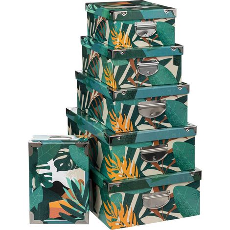 6 scatole angolari in metallo multicolore - 5five (1/2)