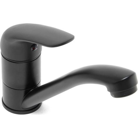 S-Line Pro mitigeur de lavabo avec bras pivotant noir mat SIKOBSLPRO287C