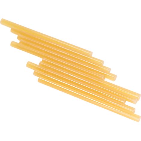 10 Bâtons de Colle à Chaud 11x200mm, Adhésion Puissante pour Pistolets à Colle 60W et Plus, Jaune (1/5)