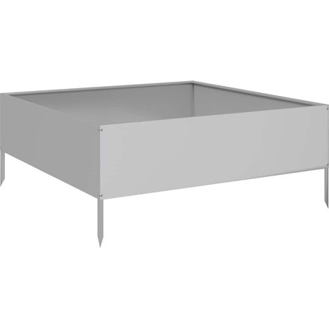 Maison Exclusive - Hochbeet 100x100x41 cm Verzinkter Stahl