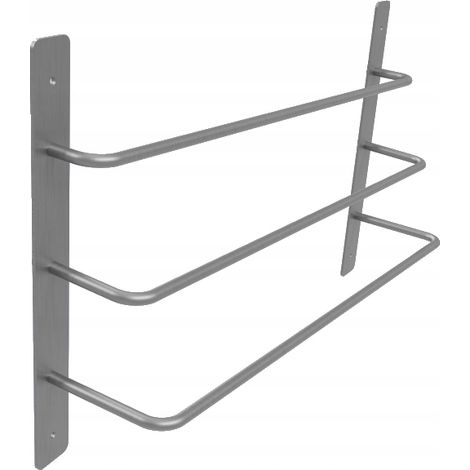 Portasciugamani a parete per bagno/soffitto, in acciaio inox (1/5)
