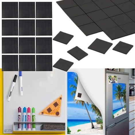 (300pcs)Aimant Autocollant,Plaque Magnétique,Aimant Adhesif,Autocollant Magnétique,Aimant Frigo,Plaquette Magnétique d'Aimant à Coller,pour Photos,Cartes Postales et Panneaux