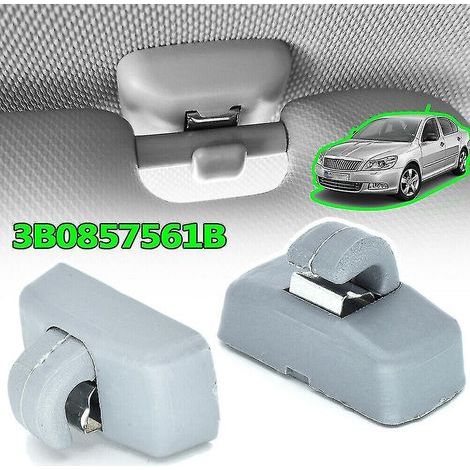 Befestigungsclips für Sonnenblenden im Auto für Skoda Fabia 6Y, Octavia 1Z und Superb B5 (Innenausstattung 3B0857561B) (1/5)