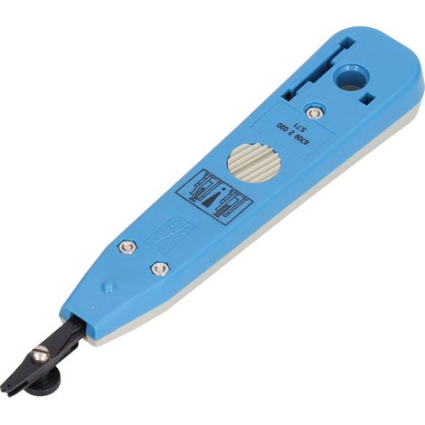 CP-3203 Netzwerk-Crimpwerkzeug, Einsteckwerkzeug, Kabelschneider, Abisolierzange und Schlagzange für Module, RJ45-Stecker, Werkbank. (1/5)