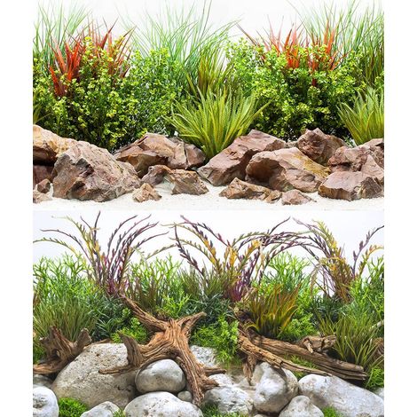 Doppelseitiger Hintergrund Amtra Fluss Blister 45x100 cm