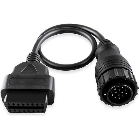 Câble de diagnostic automobile Mercedes-Benz Sprinter de qualité, 14 broches vers 16 broches, adaptateur OBDII/OBD2/OBD II/OBD 2 16 broches (1 pièce) (1/2)