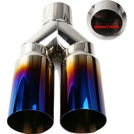 Silenzioso, ingresso da 63 mm, doppie uscite da 76 mm, stile A (1/2)