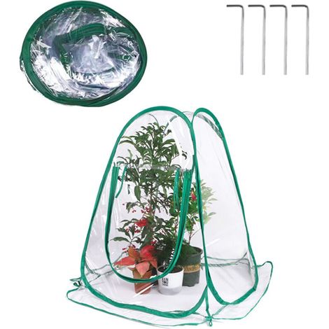 Mini-serre pour plantes, serres en PVC pour jardinage, protection contre la pluie, abri contre le gel, pour plantes d'extérieur, chambre d'ensoleillement (1/4)