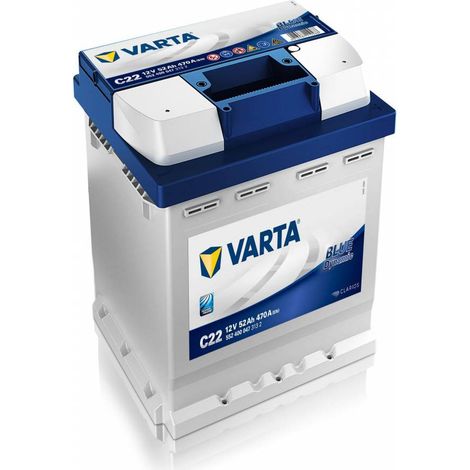 BATTERIA AUTO VARTA BLUE C22 (52AH) 470A