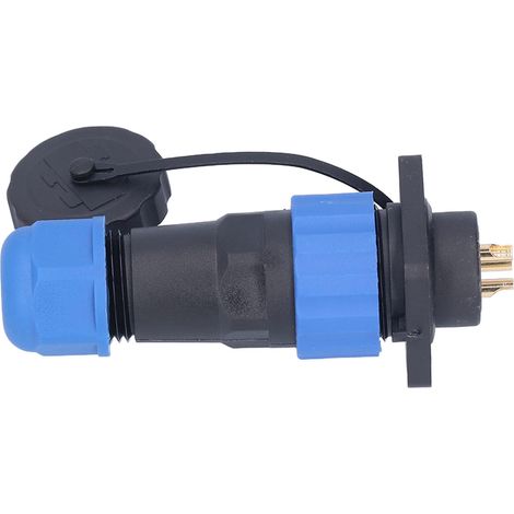 Connecteur aviation carré étanche IP68 2 broches 3 broches 4 broches 5 broches 6 broches 7 broches mâle femelle soudure 380V laiton doré PA66 (1/5)