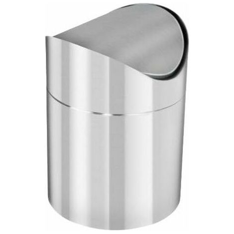 PA Poubelle Salle DE Bain INOX, Argenté (1/3)